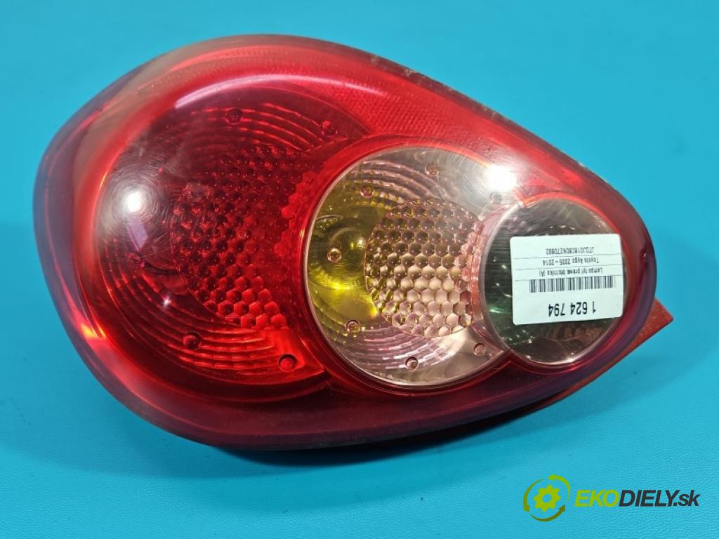 Toyota Aygo 2005-2014 1.0 12V 68 hp manual 50 kW 998 cm3 3- světlo zadní pravé blatník: 81550-0H020
