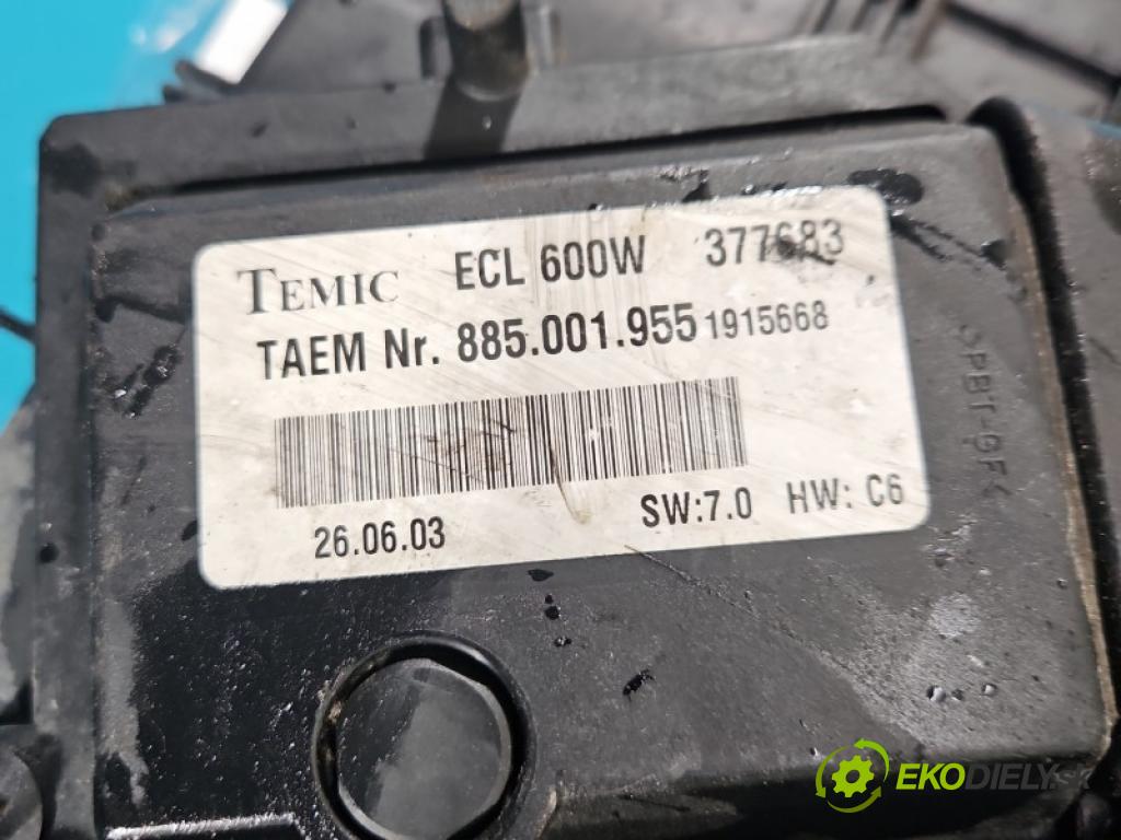 Mercedes C W203 2000-2007 2.2 CDI 122 hp automatic 90 kW 2148 cm3 4- ventilátor chladič A2035000293