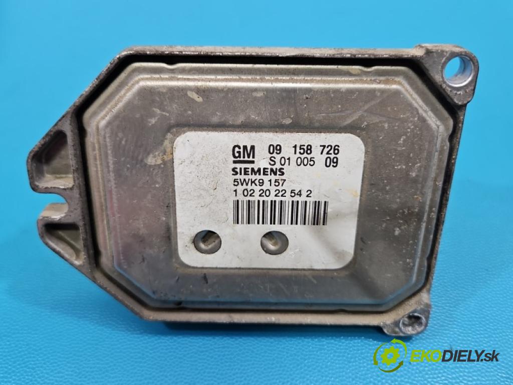 Opel Zafira A 1999-2005 1.8 16V 125 HP manual 92 kW 1796 cm3 5- riadiaca jednotka motora 09158726