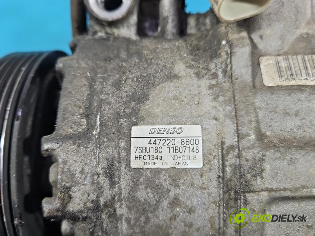 Opel Zafira A 1999-2005 1.8 16V 125 hp manual 92 kW 1796 cm3 5- Kompresor: klíma 447220-8600 (Kompresor klimatizace)