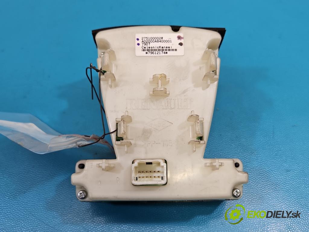 Renault Laguna III 2007-2015 2.0 16V 140 hp manual 103 kW 1997 cm3 5- palubní deska panel topení 275100002R