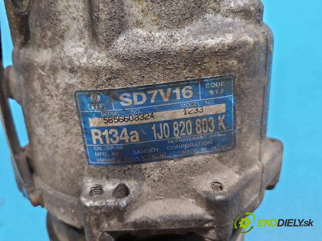 Seat Leon I 1999-2005 1.9 tdi 110 HP manual 81 kW 1896 cm3 5- Kompresor: klimatizácie 1J0820803K (Kompresor klimatizácie)