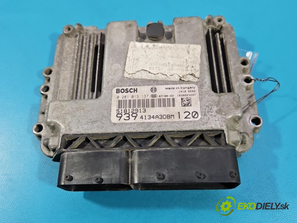 Alfa romeo 159 1.9 jtd 120 HP manual 88 kW 1910 cm3 5- riadiaca jednotka motora 0281013137