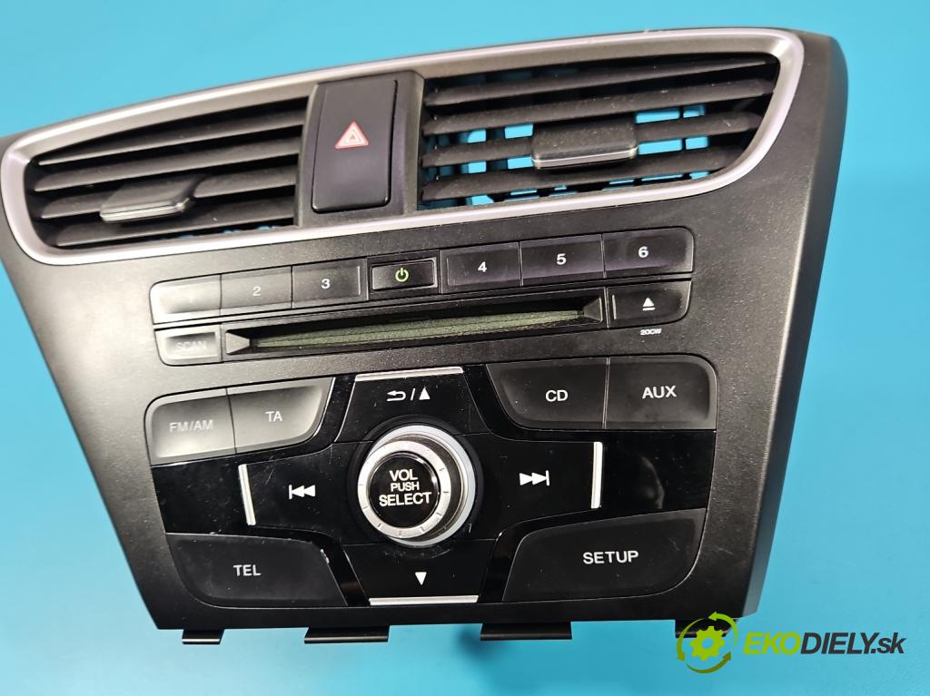 Honda Civic IX 2011-2017 1.8 16V 141 hp manual 104 kW 1798 cm3 5- Radio továrna: GKC27015569A