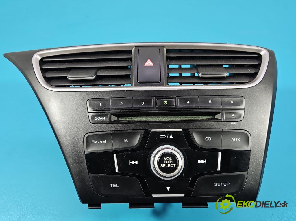 Honda Civic IX 2011-2017 1.8 16V 141 hp manual 104 kW 1798 cm3 5- Radio továrna: GKC27015569A