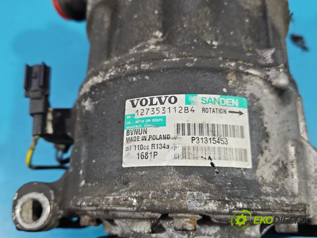 Volvo XC60 I 2008-2017 2.0d 163 hp manual 120 kW 1984 cm3 5- Kompresor: klíma P31315453 (Kompresor klimatizace)