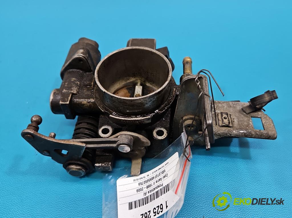 Opel Astra II 1998-2009 1.4 16V 90 HP manual 66 kW 1389 cm3 5- klapka 90529710 (Škrtiaca klapka)