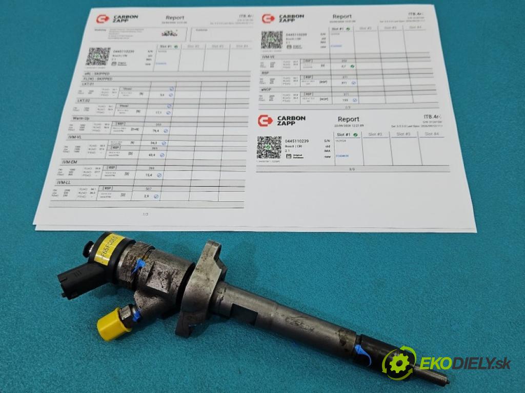 Ford Focus Mk2 2004-2011 1.6 tdci 90 hp manual 66 kW 1560 cm3 5- vstřikovač diesel 0445110239