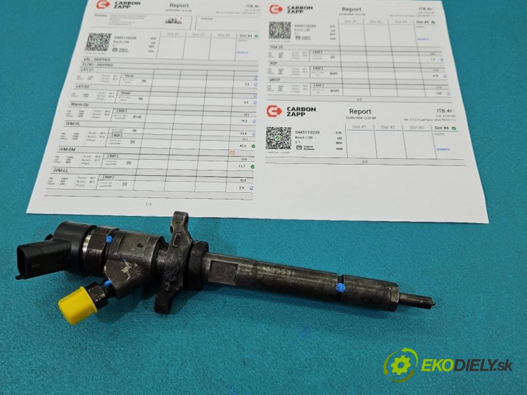 Ford Focus Mk2 2004-2011 1.6 tdci 90 hp manual 66 kW 1560 cm3 5- vstřikovač diesel 0445110239