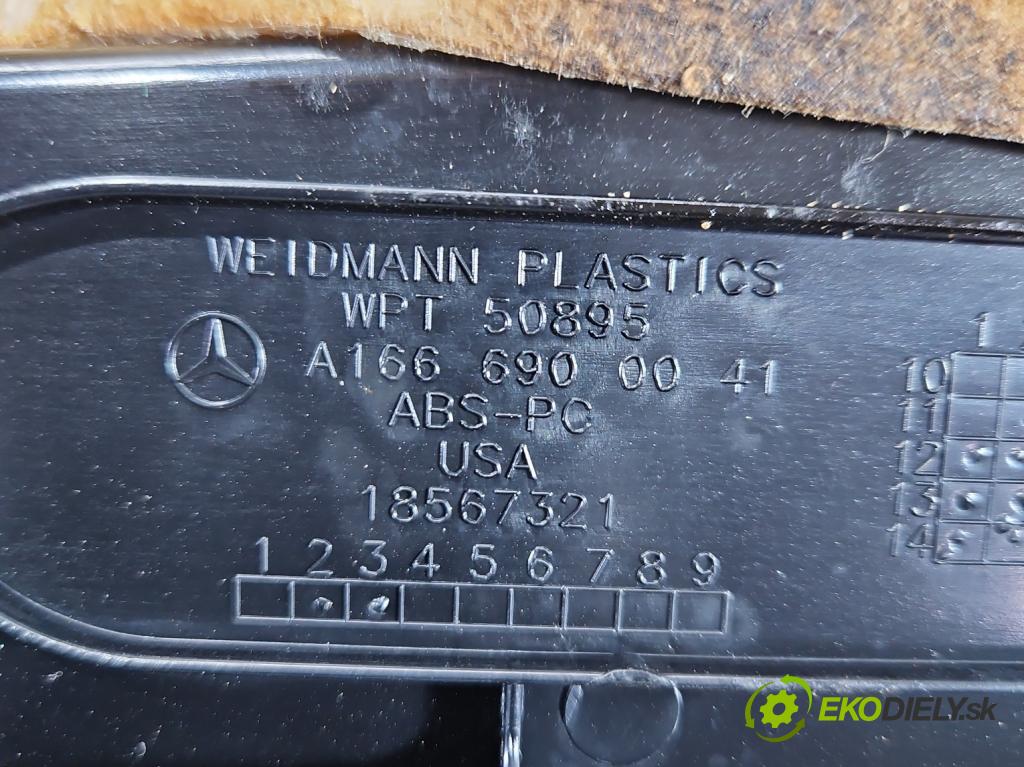 Mercedes ML W166 2011-2015 3.0 CDI 642.826 automatic 189 kW 2987 cm3 5- kryt plast A1666900041 18567321