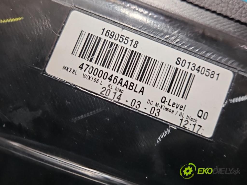 Mercedes ML W166 2011-2015 3.0 CDI 642.826 257HP automatic 189 kW 2987 cm3 5- operadlo 16905526 (Lakťová opierka)