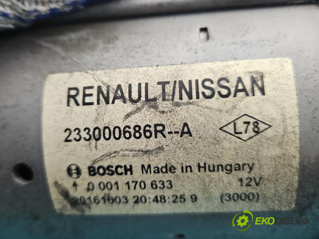 Renault Espace V 2014-2023 1.6 dci 160 hp automatic 118 kW 1598 cm3 5- startér: 0001170633 (Startér)