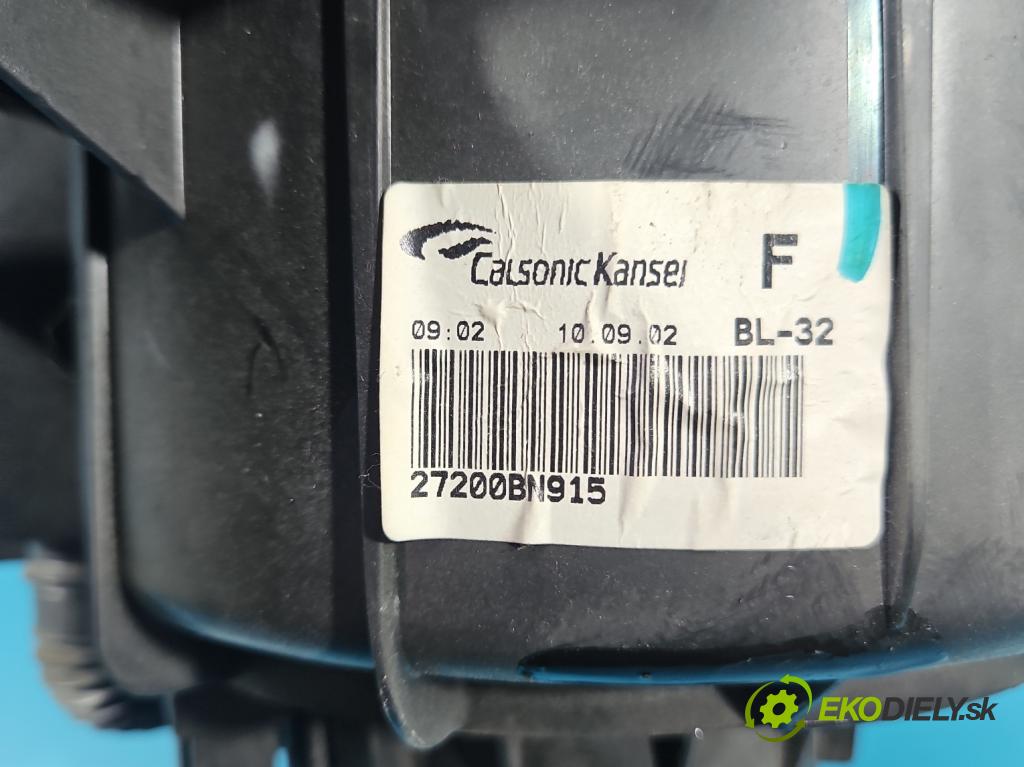 Nissan Almera N16 2000-2006 1.8 16V 116 HP manual 85 kW 1769 cm3 5- ventilátor vzduchu 27200BN915