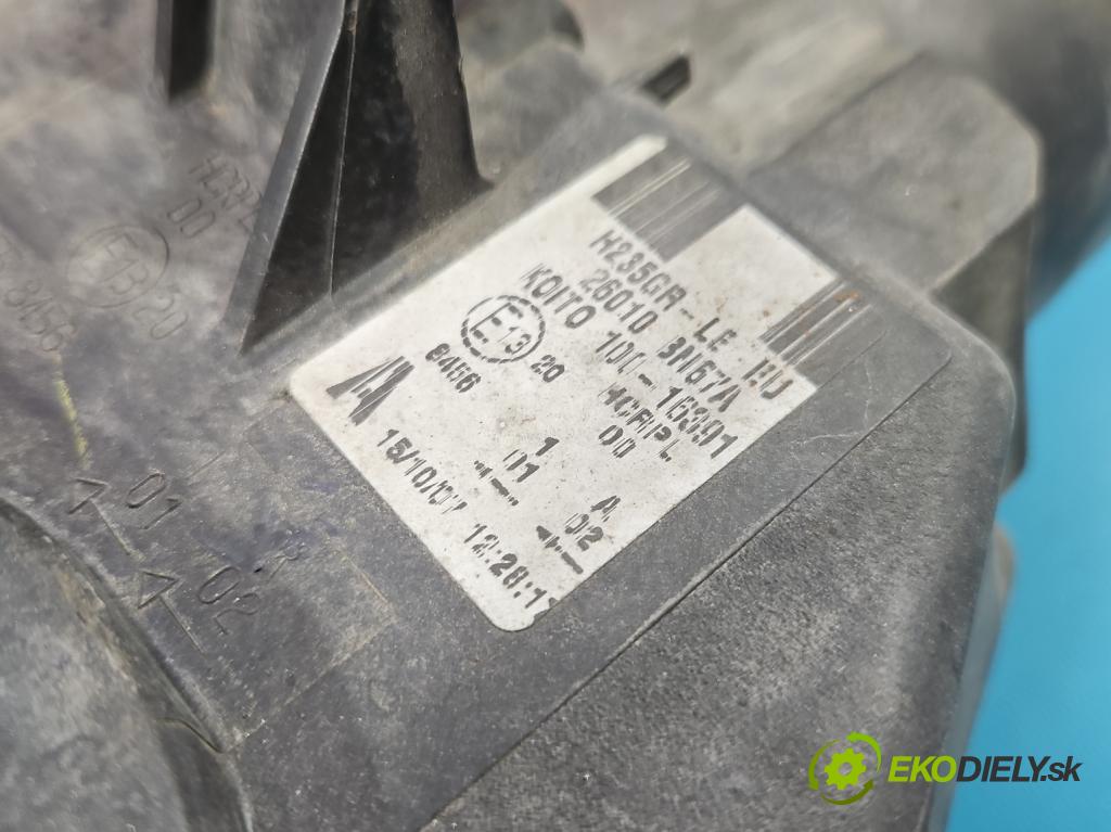 Nissan Almera N16 2000-2006 1.8 16V 116 HP manual 85 kW 1769 cm3 5- Reflektor: pravý  (Svetlo predné pravé)