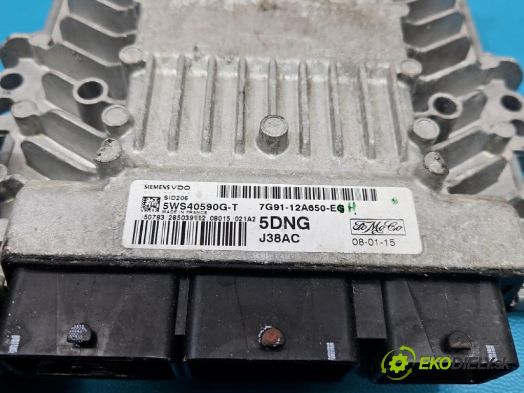 Ford Mondeo Mk4 2007-2014 1.8 tdci 101 hp manual 74 kW 1753 cm3 5- řídící jednotka motoru 7G91-12A650-EG