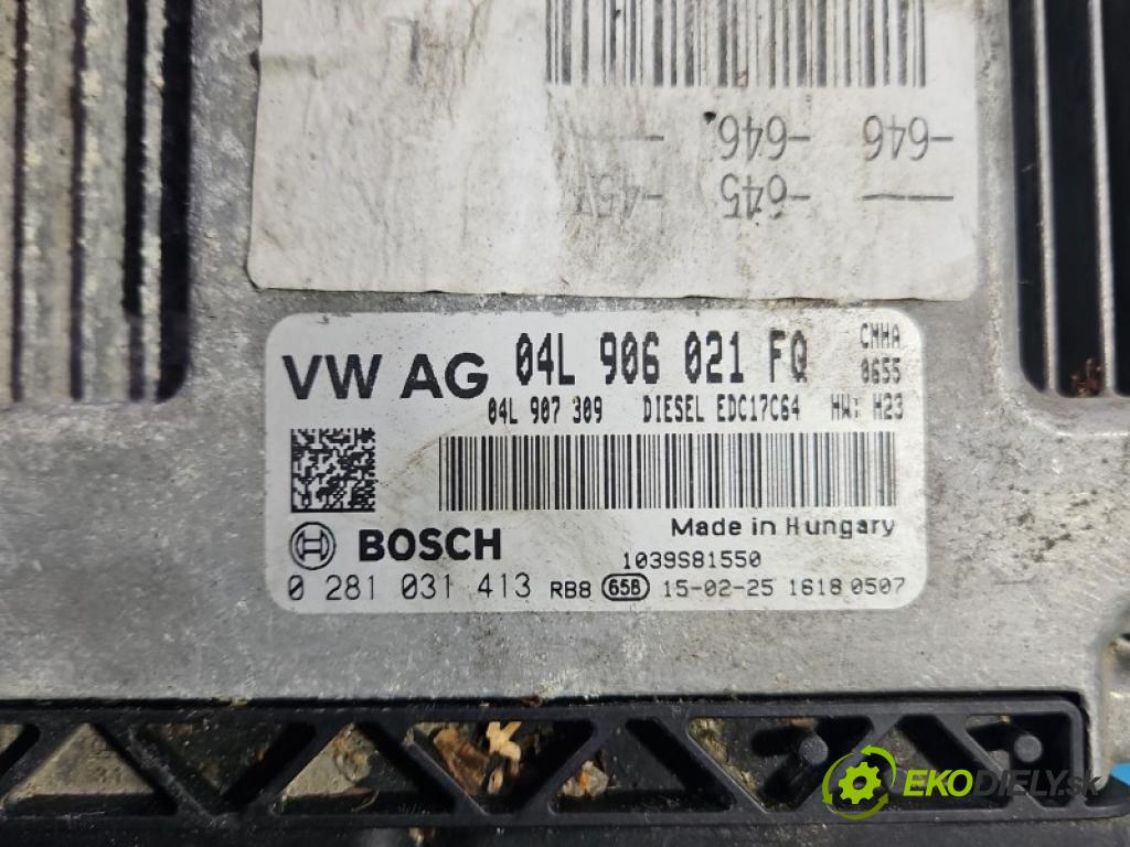 Audi A6 C7 2011-2018 2.0 tdi 190 hp automatic 140 kW 1968 cm3 5- řídící jednotka motoru 04L906021FQ