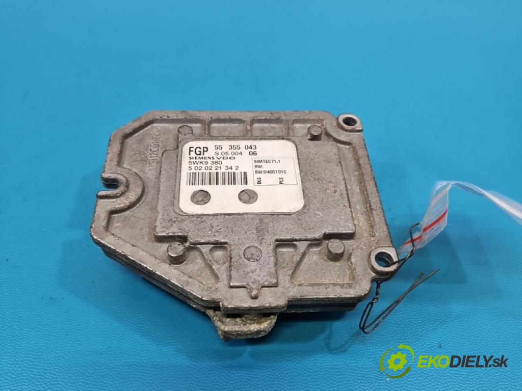 Opel Meriva A 2002-2010 1.8 16V 125 hp manual 92 kW 1796 cm3 5- řídící jednotka motoru 55355043