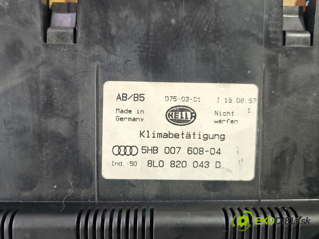 Audi A4 B5 1994-2001 1.9 tdi 110 HP manual 81 kW 1896 cm3 4- panel kúrenia 8L0820043D