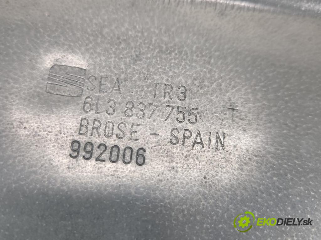 Seat Ibiza III 6L 2002-2008 1.9 tdi 101 hp manual 74 kW 1896 cm3 3- mechanismus stahování přední levý 6L3837755