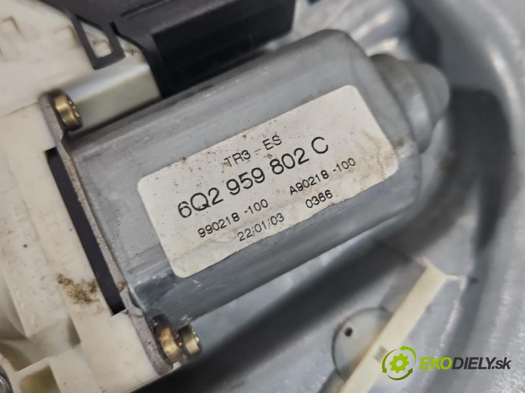 Seat Ibiza III 6L 2002-2008 1.9 tdi 101 hp manual 74 kW 1896 cm3 3- mechanismus stahování přední levý 6L3837755