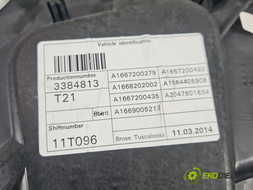 Mercedes ML W166 2011-2015 3.0 CDI 642.826 257HP automatic 189 kW 2987 cm3 5- mechanizmus okna predné pravý A1667200279