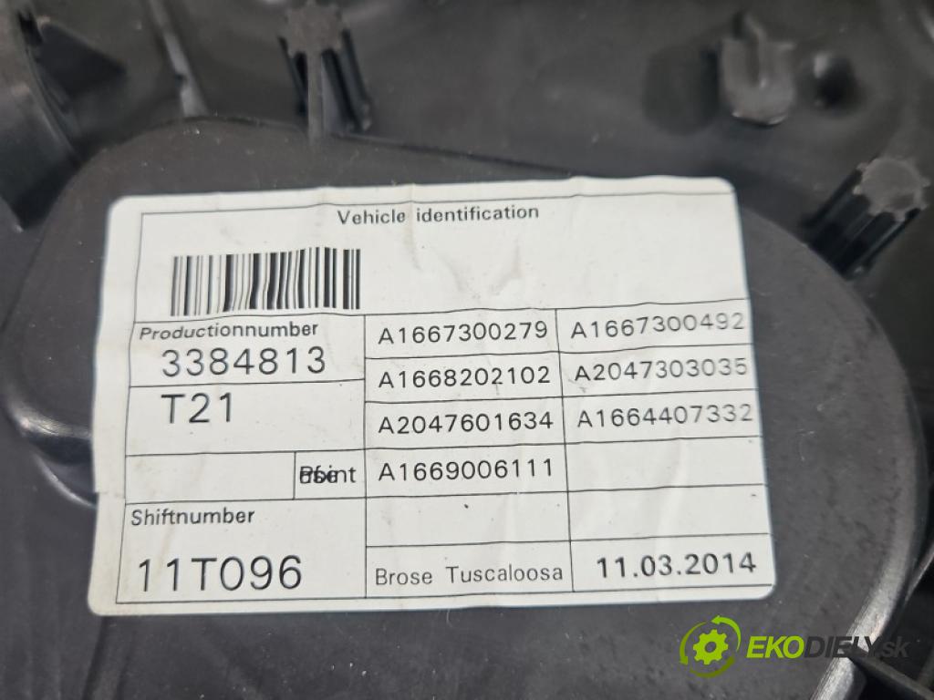 Mercedes ML W166 2011-2015 3.0 CDI 642.826 automatic 189 kW 2987 cm3 5- mechanismus stahování zadní pravý A1667300279