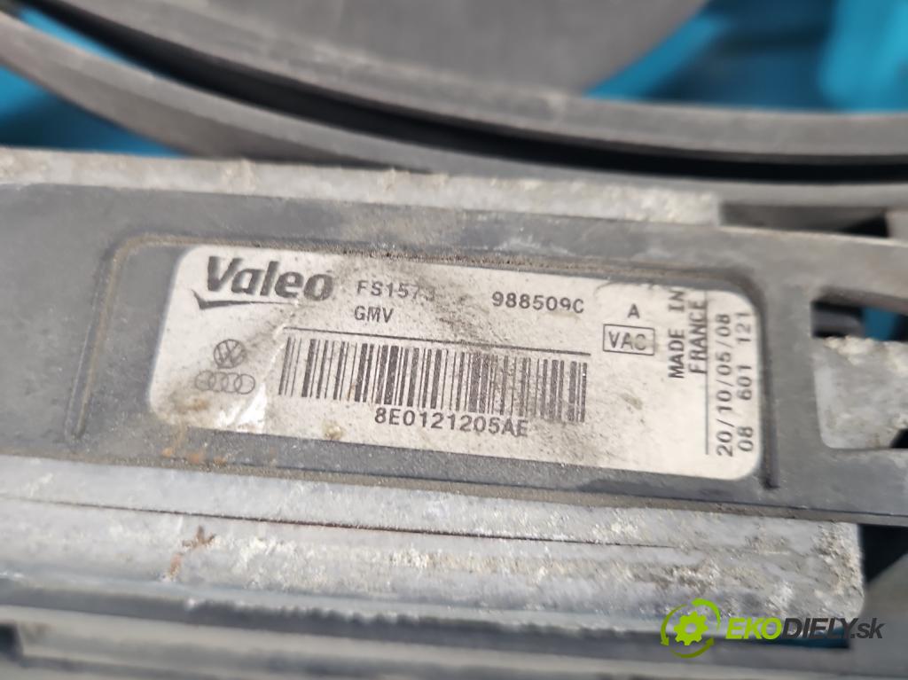 Audi A4 B7 2004-2008 2.0 tdi BPW 140 hp manual 103 kW 1968 cm3 5- ventilátor chladič 8E0121205AE