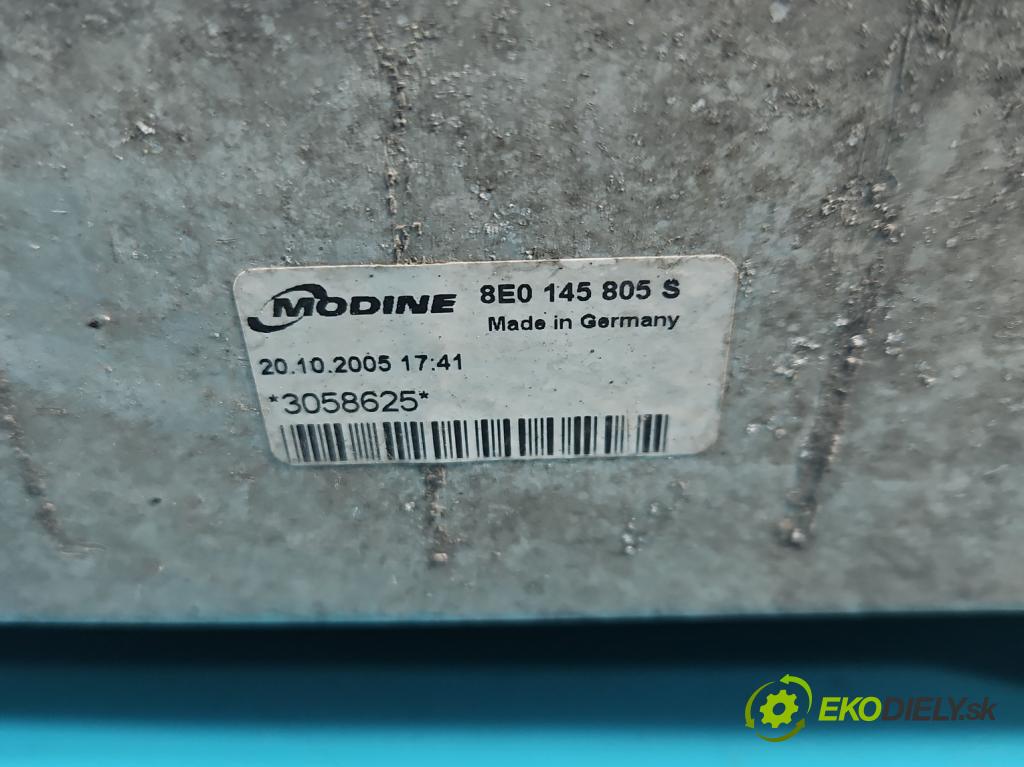 Audi A4 B7 2004-2008 2.0 tdi BPW 140 HP manual 103 kW 1968 cm3 5- Intercooler 8E0145805S (Intercooler (chladič nasávaného vzduchu))