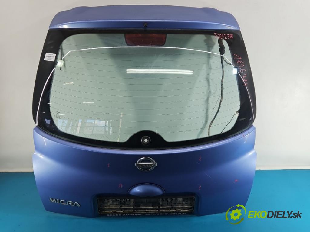 Nissan Micra K12 2003-2010 1.2 16V 65 hp manual 48 kW 1240 cm3 5- zadní kufrové dveře  (Zadní kapota (kufr))