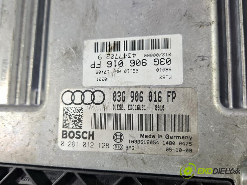 Audi A4 B7 2004-2008 2.0 tdi BPW 140 hp manual 103 kW 1968 cm3 5- řídící jednotka motoru 03G906016FP