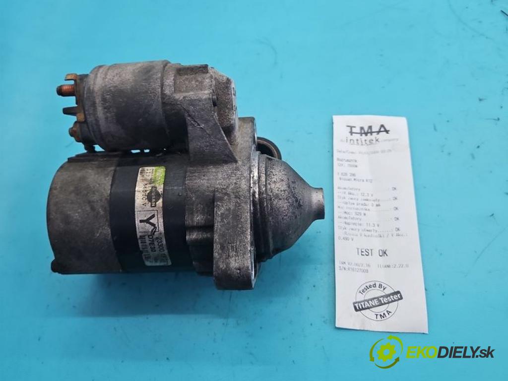 Nissan Micra K12 2003-2010 1.2 16V 65 hp manual 48 kW 1240 cm3 5- startér: D7E30 (Startér)