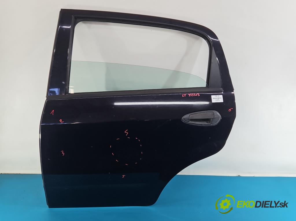 Fiat Punto Grande 1.2 8V 65 HP 48 kW 1242 cm3 5- dvere zadné ľavé (Kľučka dverí ostatné)