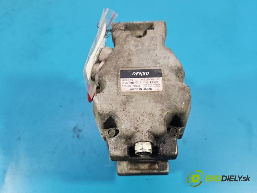 Toyota Yaris I 1999-2005 1.0 vvti 68 hp manual 50 kW 998 cm3 3- Kompresor: klíma 447220-6252 (Kompresor klimatizace)