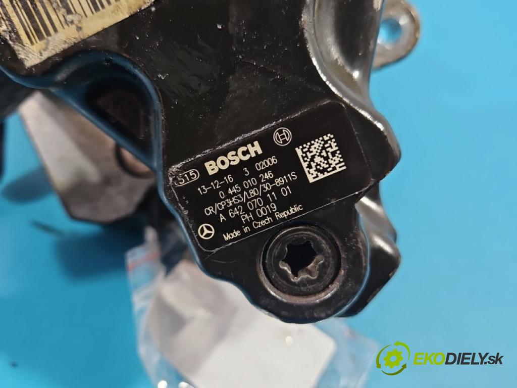 Mercedes ML W166 2011-2015 3.0 CDI 642.826 257HP automatic 189 kW 2987 cm3 5- čerpadlo vstrekovacia 0445010246 (Vstrekovacie čerpadlo)