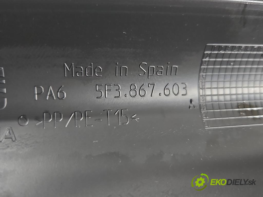 Seat Leon III 2012-2020 1.2 TSI 86 HP manual 63 kW 1197 cm3 3- Čalounictví: kufrové dvere 5F3867601D