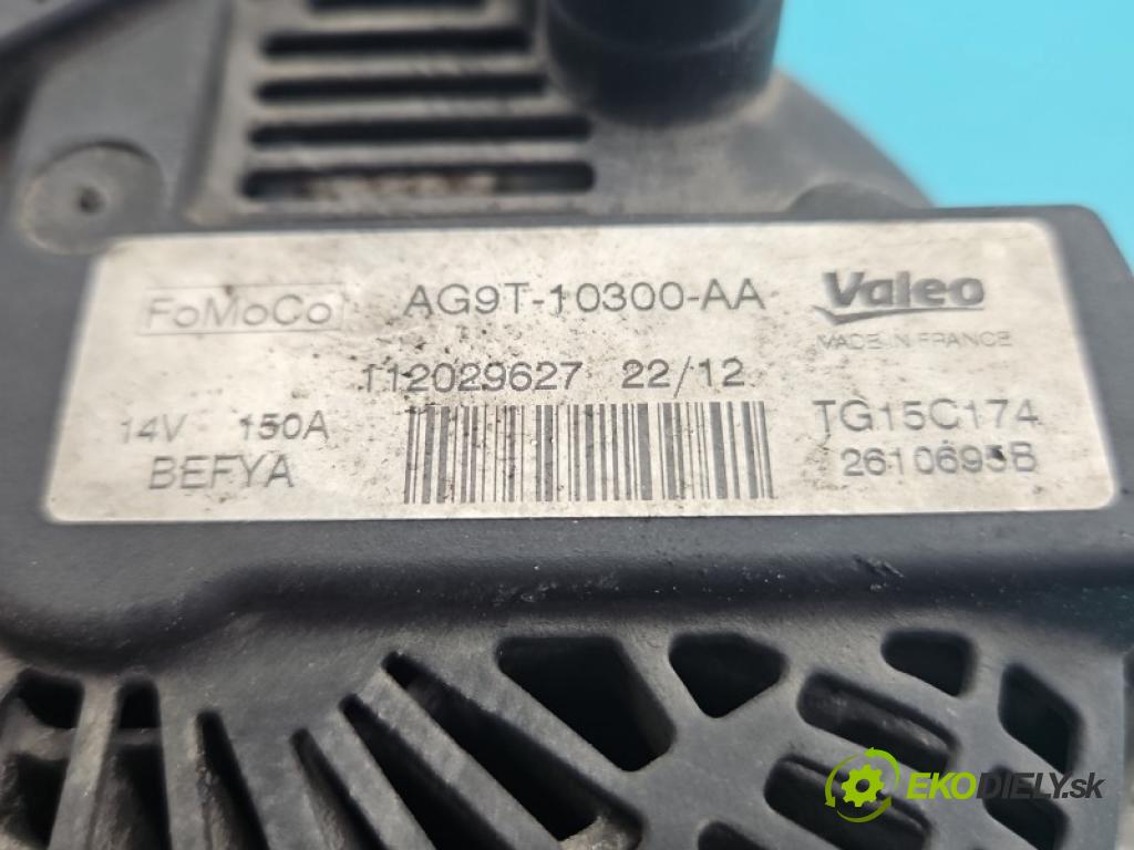 Ford Mondeo Mk4 2007-2014 2.0 tdci 163 HP manual 120 kW 1997 cm3 5- Alternator AG9T-10300-AA (Alternátor)