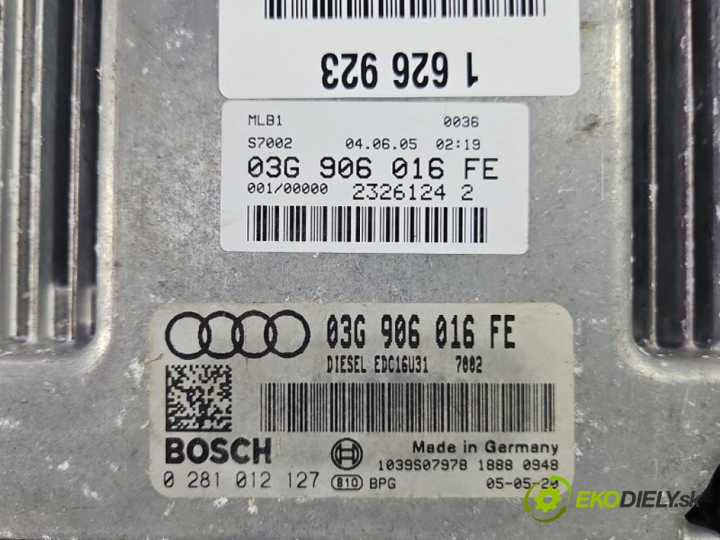 Audi A4 B7 2004-2008 1.9 tdi BKE 116 hp manual 85 kW 1896 cm3 4- řídící jednotka motoru 03G906016FE