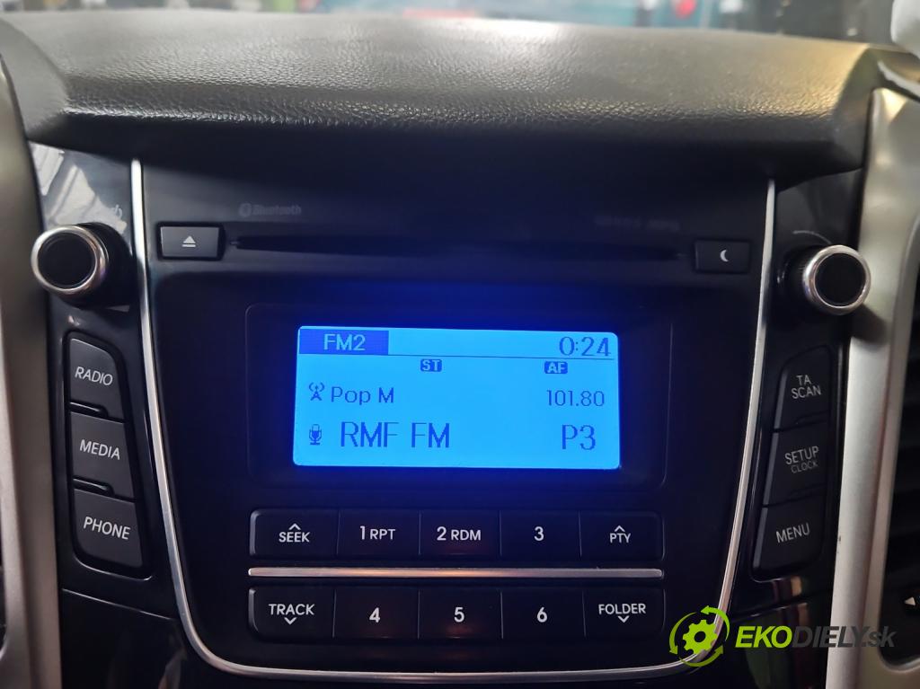 Hyundai I30 II 2012-2016 1.6 crdi 110 HP manual 81 kW 1582 cm3 5- Radio originál 96170-A6210GU