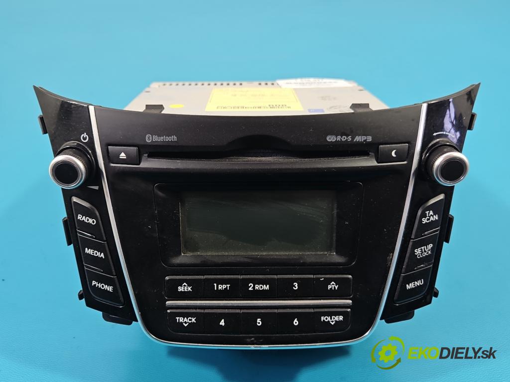 Hyundai I30 II 2012-2016 1.6 crdi 110 HP manual 81 kW 1582 cm3 5- Radio originál 96170-A6210GU