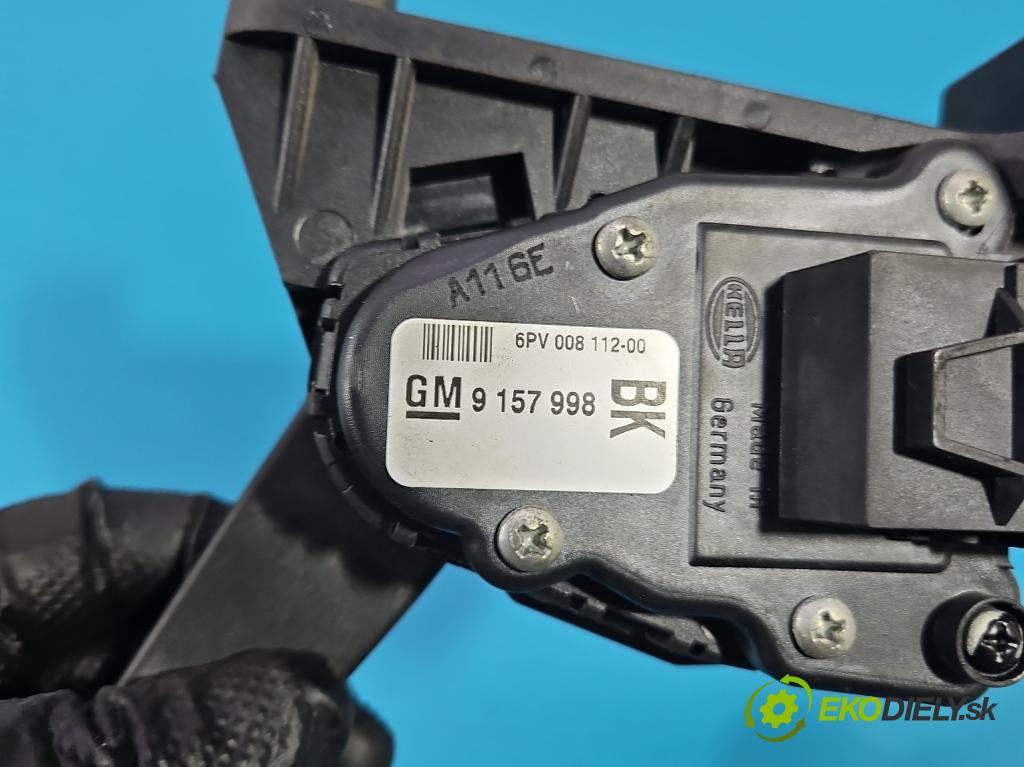 Opel Astra III 2004-2014 1.7 cdti 101 HP manual 74 kW 1686 cm3 5- pedal plyn potenciometr: 9157998
