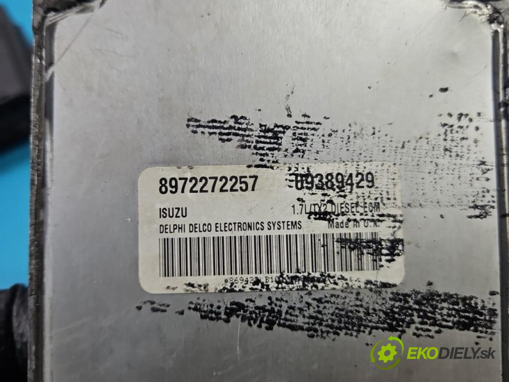 Opel Corsa C 2000-2006 1.7 dti 75 hp manual 55 kW 1686 cm3 5- řídící jednotka motoru 8972272257
