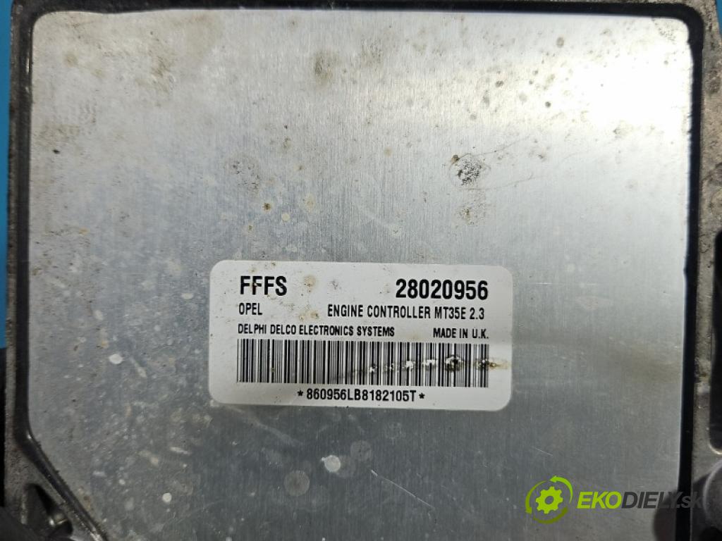 Opel Vectra C 2002-2008 1.6 16V 105 hp manual 77 kW 1598 cm3 4- řídící jednotka motoru 28020956