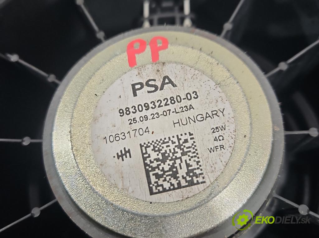Peugeot 308 III 2021- 1.5 hdi 131 HP automatic 96 kW 1499 cm3 5- reproduktory komplet 9830932280