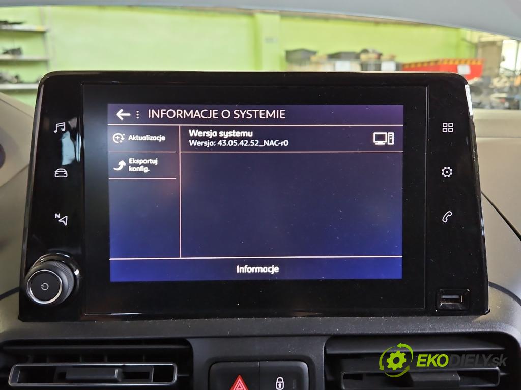 Peugeot Rifter 1.5 hdi 131 hp manual 96 kW 1499 cm3 5- displej 98345773ZD (Přístrojová deska)