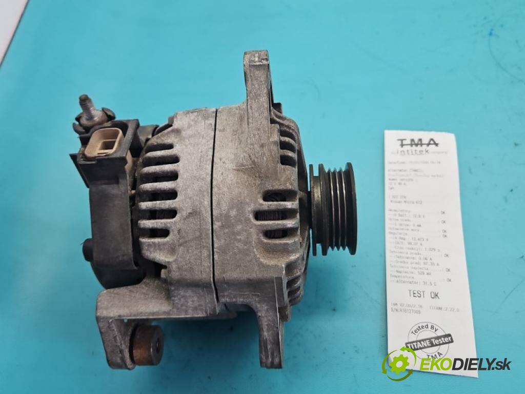 Nissan Micra K12 2003-2010 1.2 16V 80 hp manual 59 kW 1240 cm3 5- Alternator 2954600 (Alternátor)