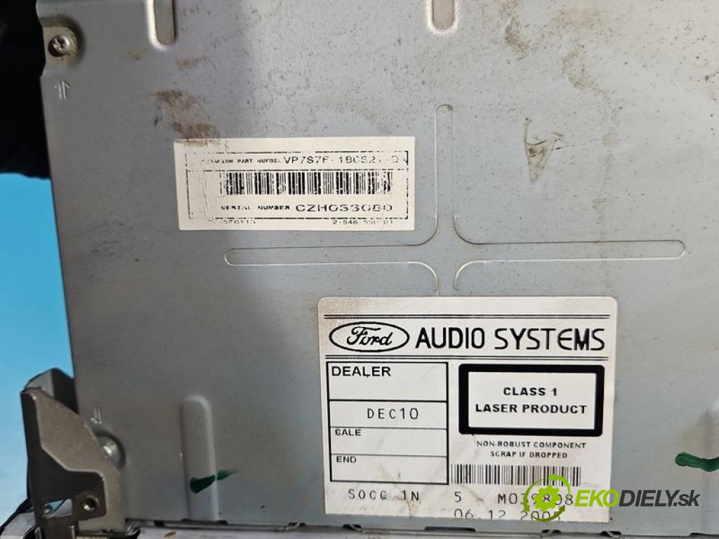 Ford Focus Mk2 2004-2011 2.0 tdci 136hp manual 100 kW 1997 cm3 5- Radio továrna: 4M5T-18C815-BJ