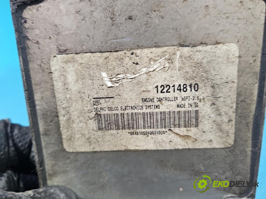 Opel Meriva A 2002-2010 1.6 8V 87 hp manual 64 kW 1598 cm3 5- řídící jednotka motoru 12214810