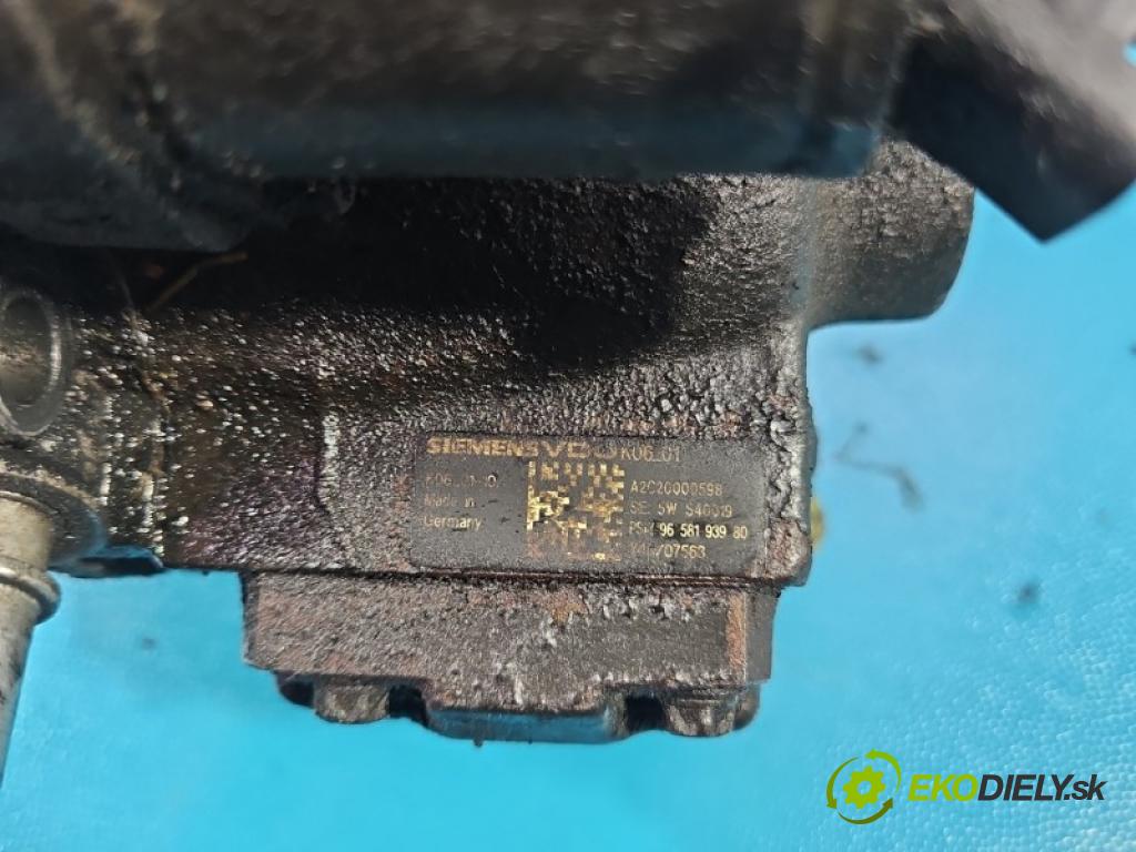 Ford Focus Mk2 2004-2011 2.0 tdci 136 HP manual 100 kW 1997 cm3 5- čerpadlo vstrekovacia 9658193980 (Vstrekovacie čerpadlo)