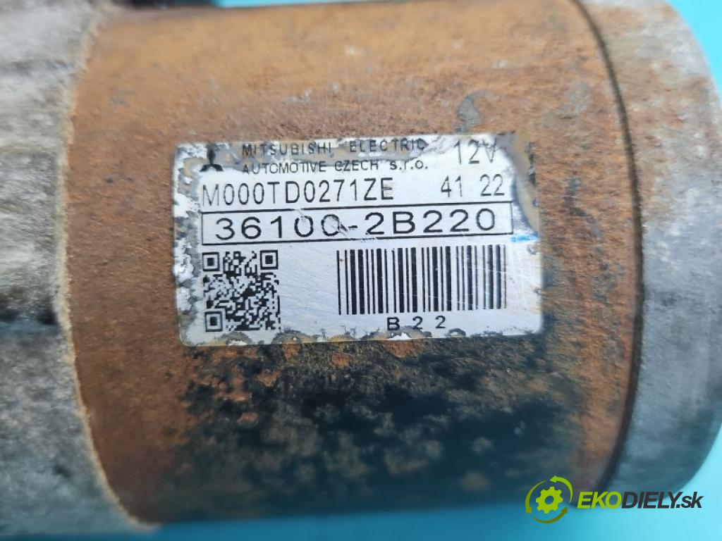 Kia Ceed II 2012-2018 1.6 GDI 135 hp manual 99 kW 1591 cm3 5- startér: 36100-2B220 (Startér)