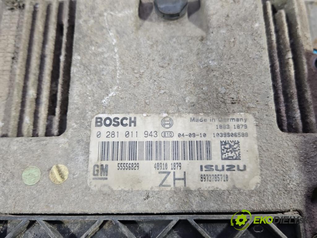 Opel Astra III 2004-2014 1.7 cdti 101 hp manual 74 kW 1686 cm3 5- řídící jednotka motoru 0281011943
